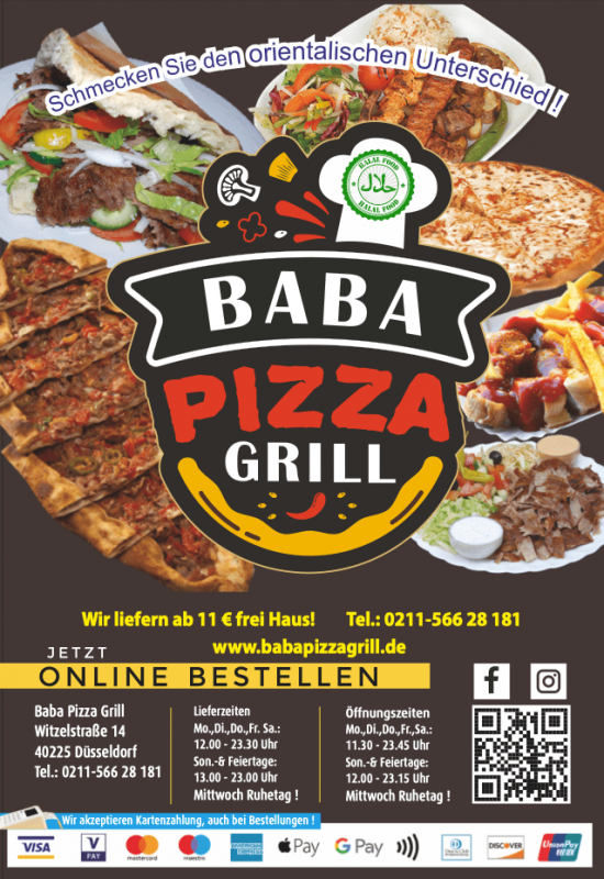 Ved en fejltagelse filosof sammentrækning Baba Pizza Grill – Bestellme